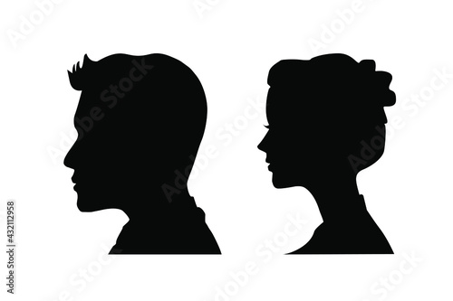 Man and women icon. Businessman icon vector design illustration. photo