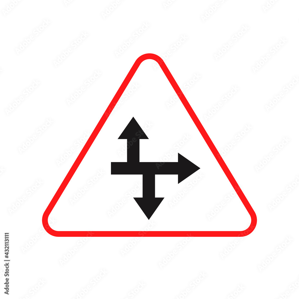 Branching arrow flat vector.