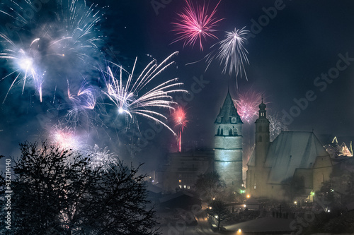 New Year in the town of Kitzbühel
