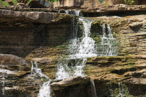 A beautiful waterfall in Osage County, Oklahoma. 