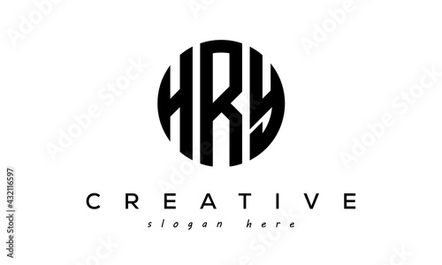 Letter HRY creative logo design vector	