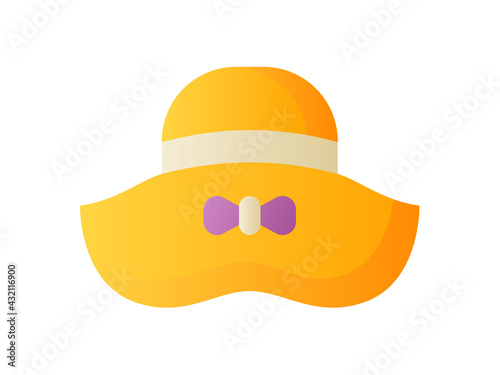 hat cap accessory single isolated icon with smooth style