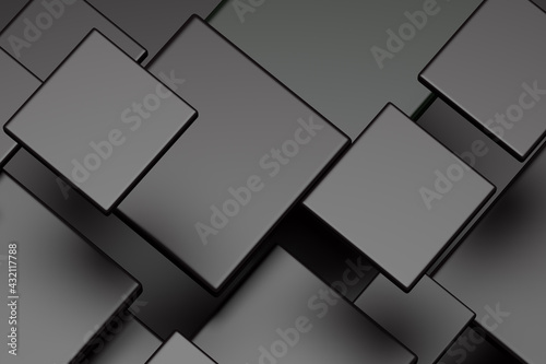 Abstract Black squares