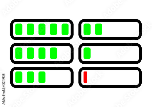 battery charging icons