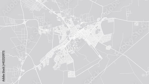 Urban vector city map of Al Kharj, Saudi Arabia, Middle East