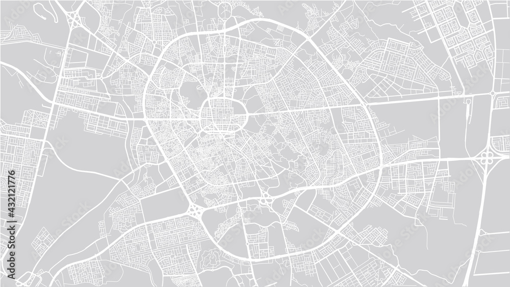 Obraz premium Urban vector city map of Medina, Saudi Arabia, Middle East