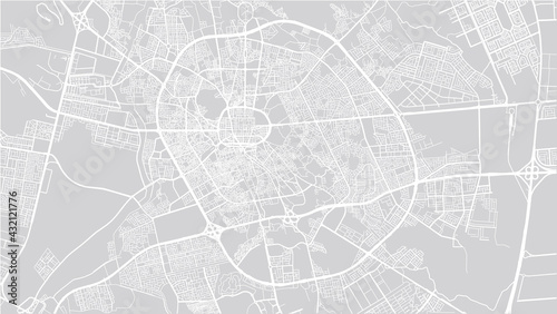 Urban vector city map of Medina, Saudi Arabia, Middle East