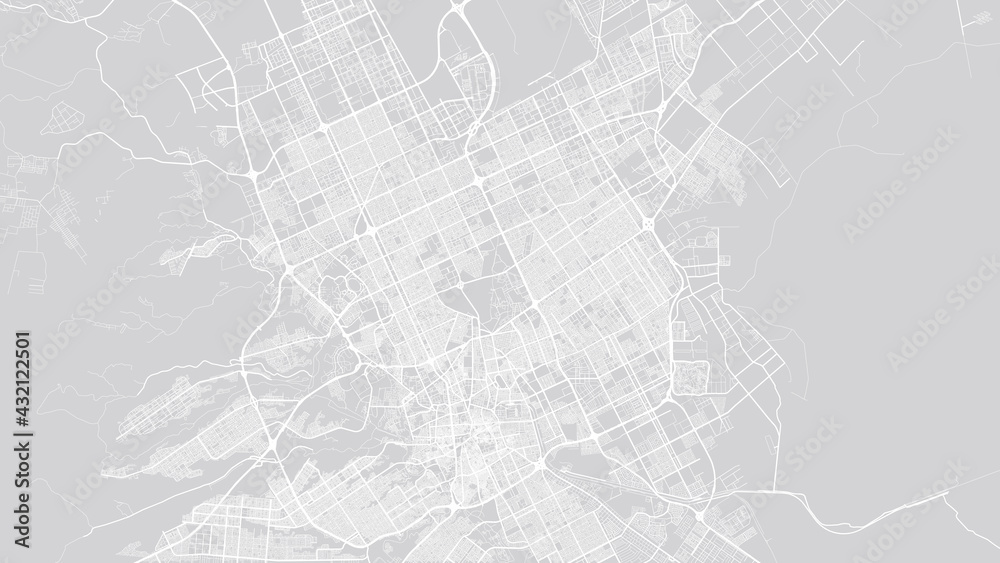 Urban vector city map of Riyadh, Saudi Arabia, Middle East