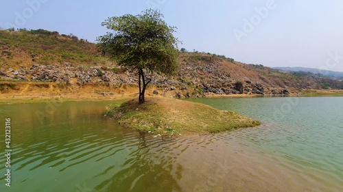 Niladri Lake - famous lake in Sylhet, Bangladesh with greenish water during the spring near the India border. Beautiful lake of Bangladesh photo