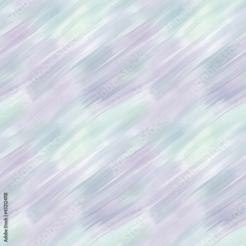 Seamless texture pattern of streaks and paint strokes with purple and green gradients