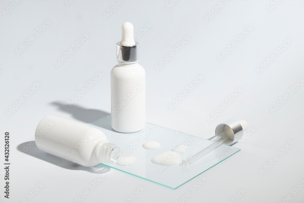 science experiment mockup of serum dropper beauty fashion cosmetic makeup bottle lotion product with skincare healthcare concept on background science experiment mockup of serum dropper beauty fashion cosmetic makeup bottle lotion product with skincare healthcare concept on background