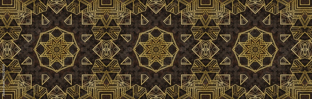 Elegant Gold And Brown Banner