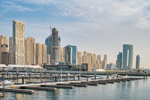 architectural landscape of the coast of the city of Dubai