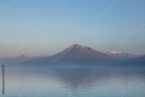 湖，風景，雪山