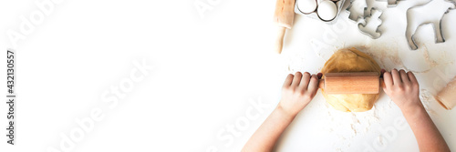 Foto Banner from New Year's or Christmas cooking concept