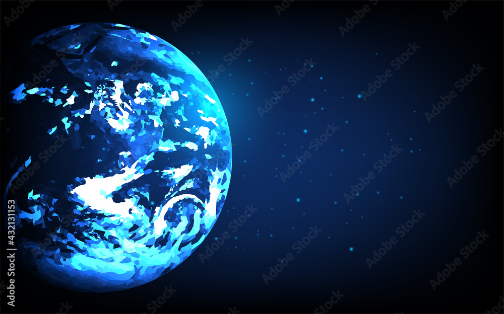 World, Technology vector, Abstract space vector background World, Technology vector, Abstract space vector background