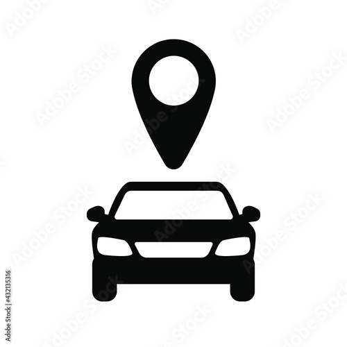 Car sharing vector icon. Simple element illustration. car sharing concept symbol or sign design. Can be used for web and mobile
