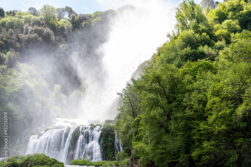 waterfall of marmore open to full flow