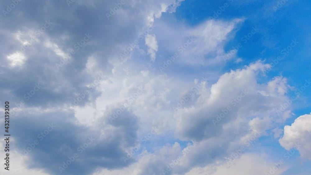 from a blue to a cloudy sky timelapse from a blue to a cloudy sky timelapse