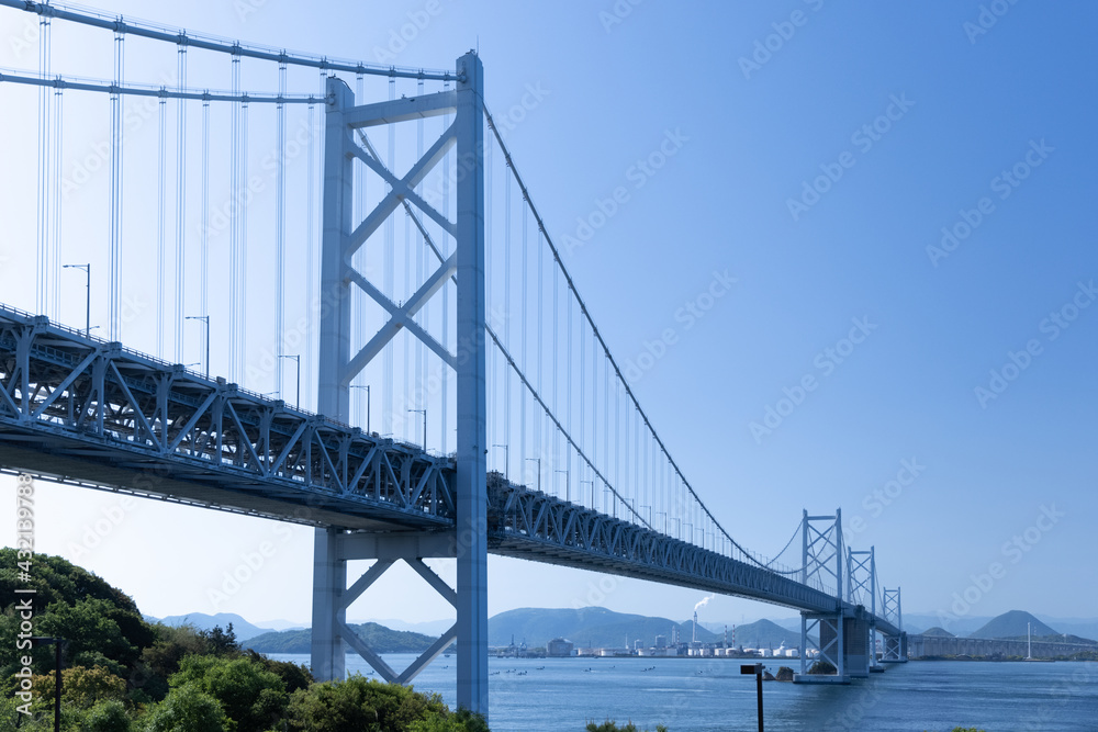 日本の瀬戸大橋、瀬戸内海 日本の瀬戸大橋、瀬戸内海