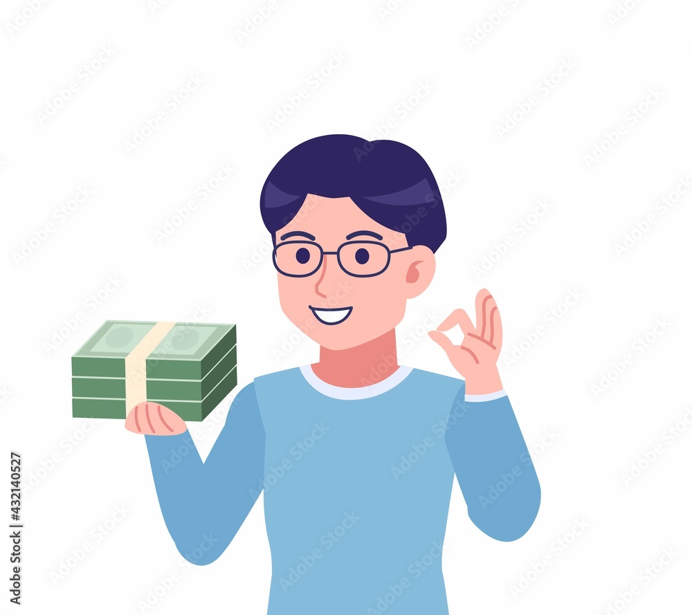 メガネを掛けた若い男性