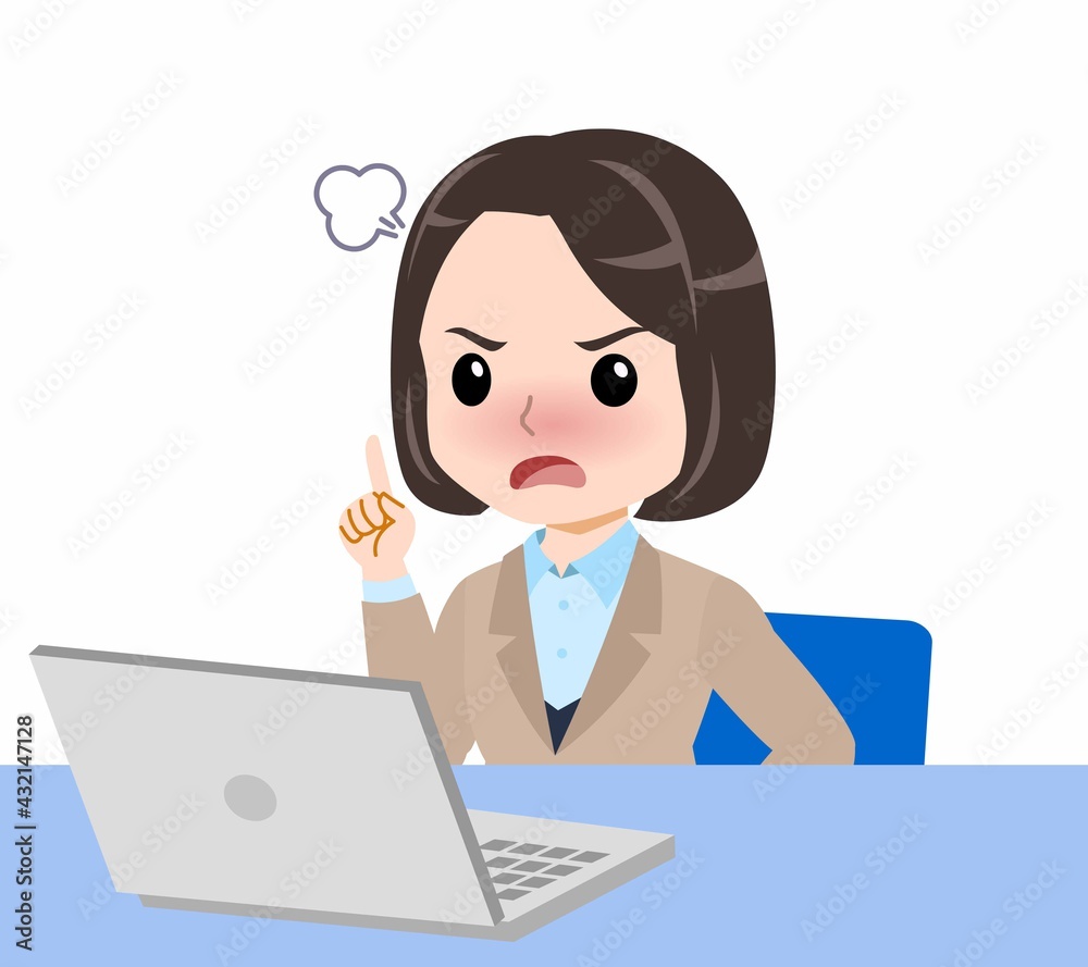 スーツを着た若い女性 スーツを着た若い女性