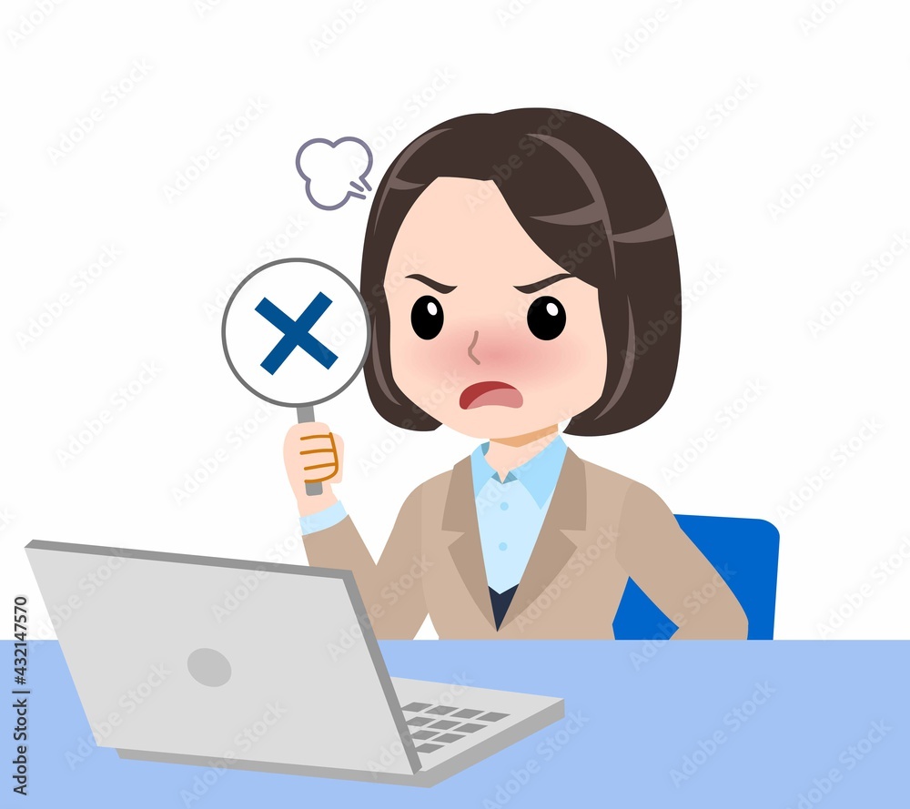 スーツを着た若い女性 スーツを着た若い女性