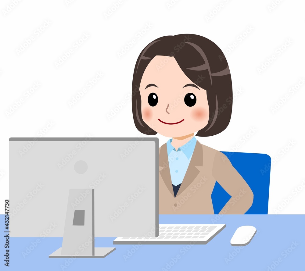スーツを着た若い女性 スーツを着た若い女性