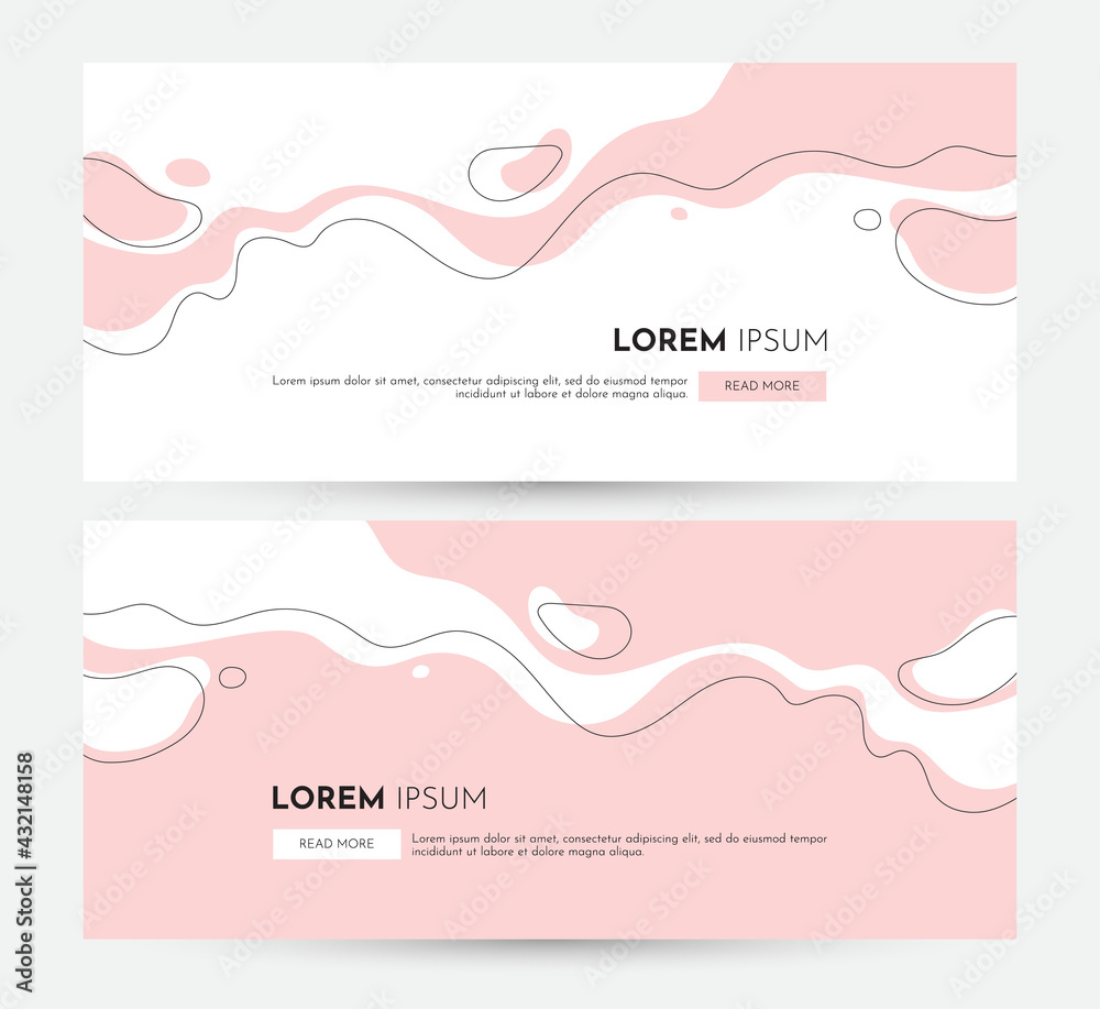 Abstract background with wave and line. Web banner or header minimal design. Abstract background with wave and line. Web banner or header minimal design.