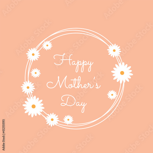 Happy Mother's Day with flowers
