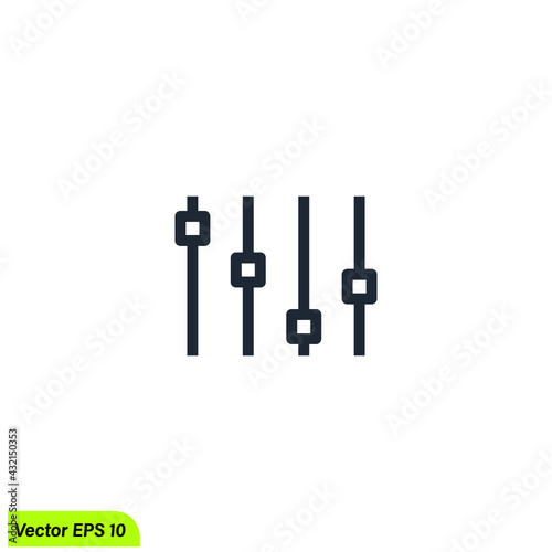 audio mixer setting icon 