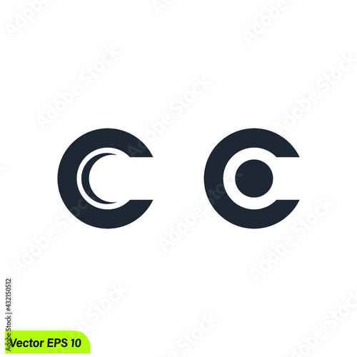 c letter company logo template