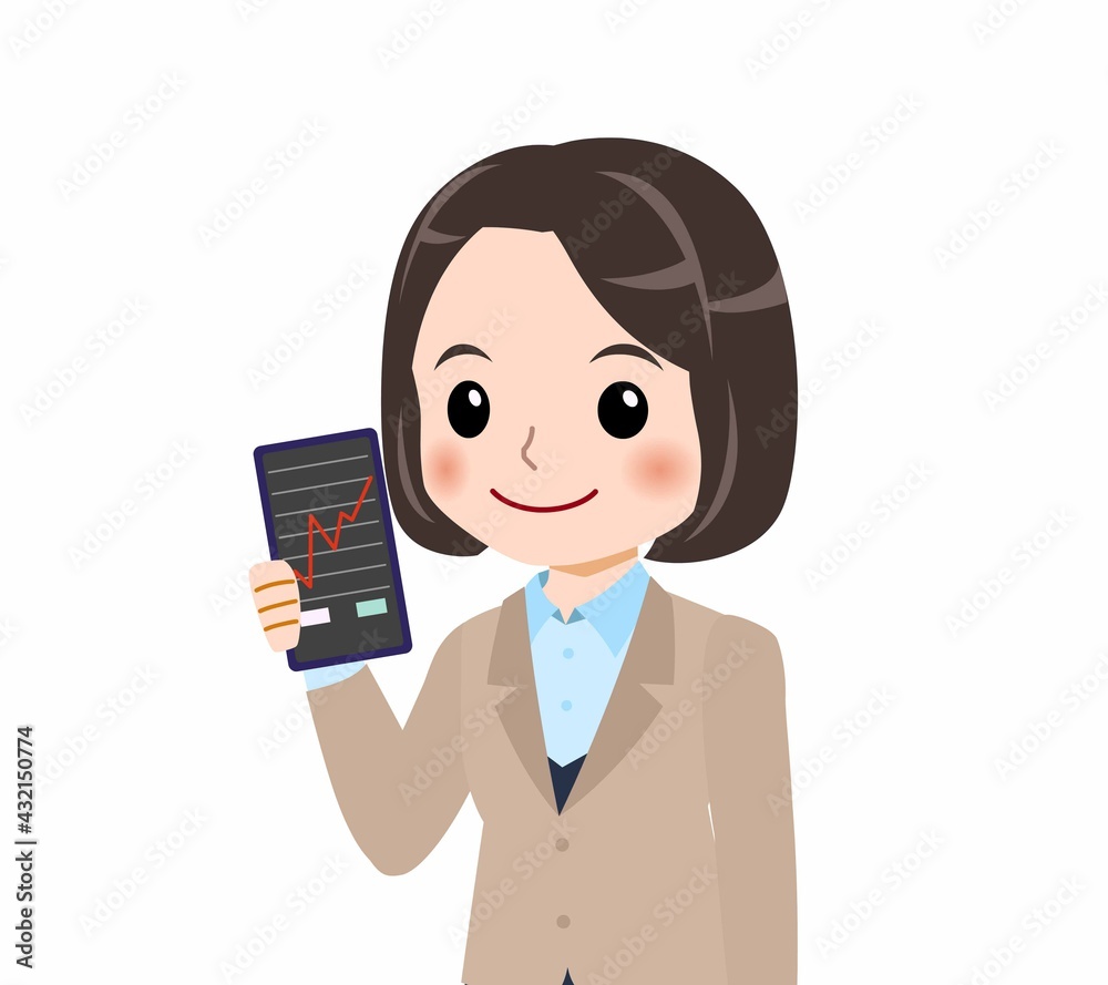スーツを着た若い女性 スーツを着た若い女性