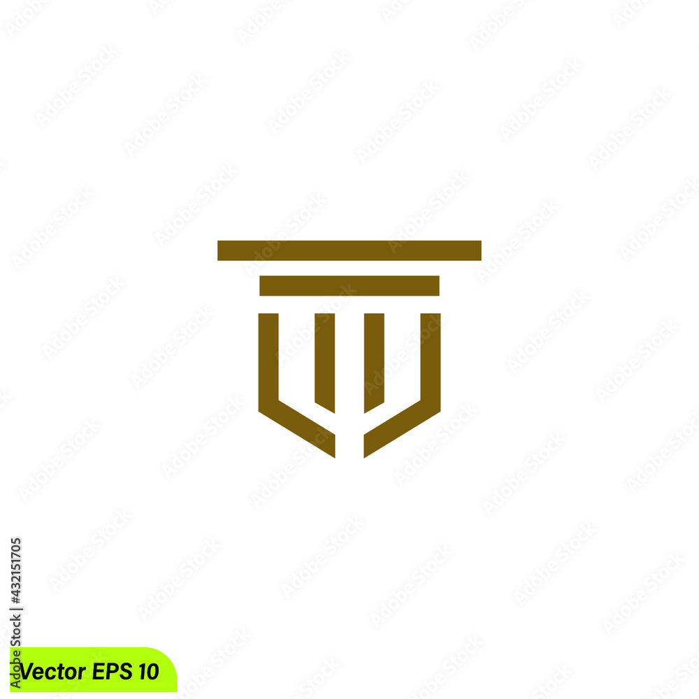 pillar icon lawyer court symbol vector illustration pillar icon lawyer court symbol vector illustration
