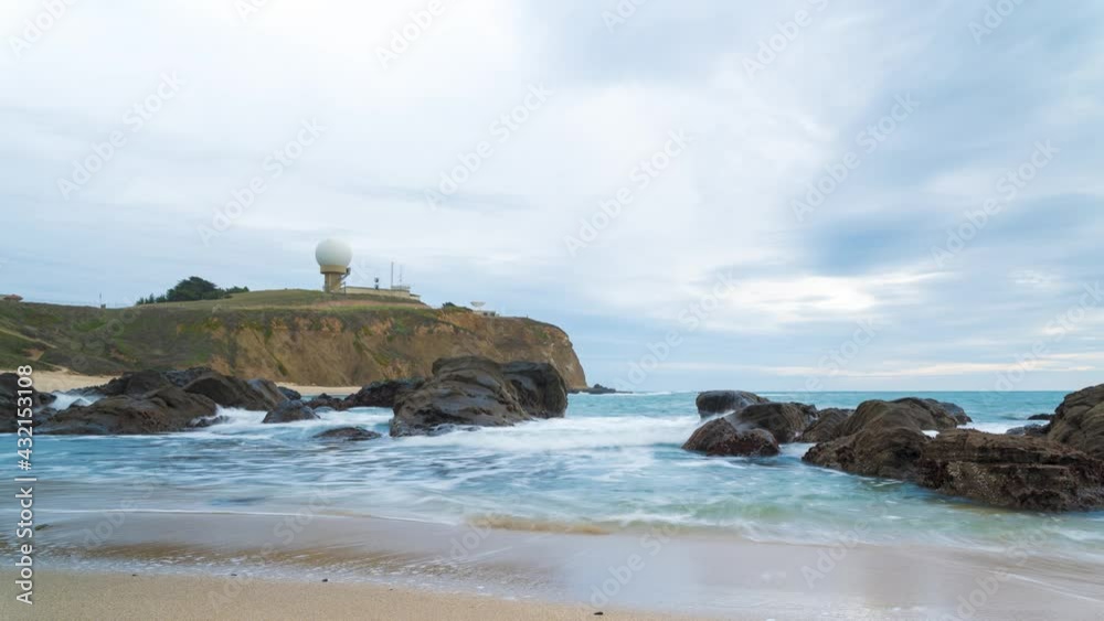 Time Lapse, beach and rocks by the Pillar Point Time Lapse, beach and rocks by the Pillar Point