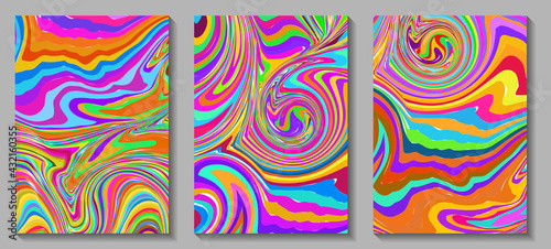Fluid art. Modern artwork mesh gradient background. Mixture of colorful paint splash liquid. Abstract holographic texture, gradient waves. Vector design for banner, flyer, card, cover, invitation