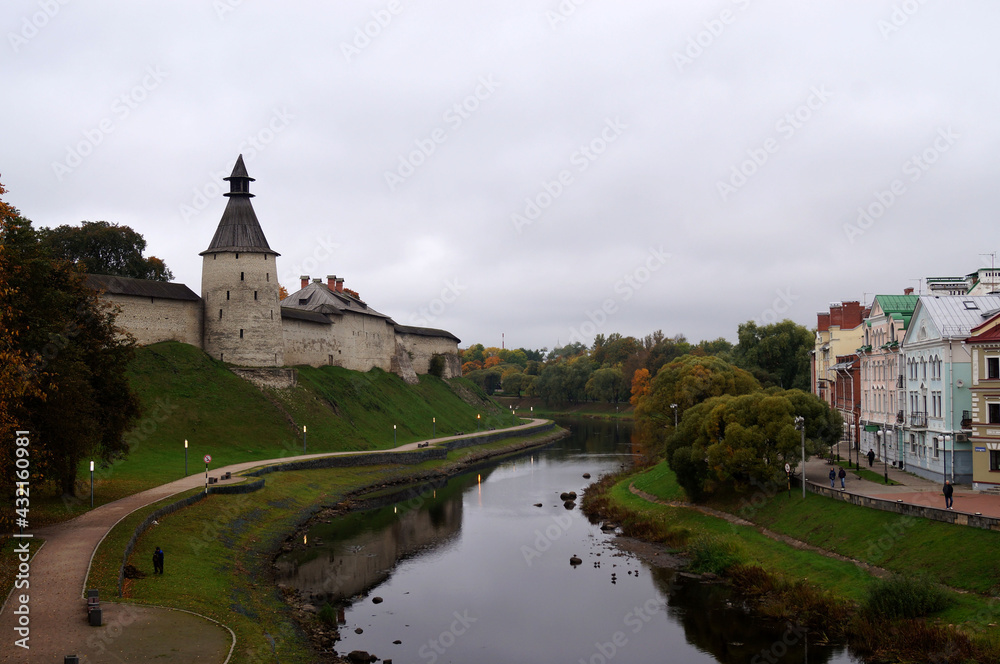 Travel through the ancient city of Russia Pskov