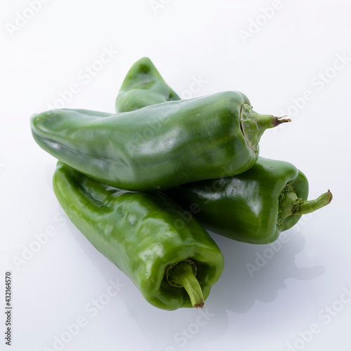 Green organic pepper