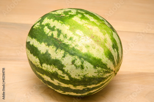 large whole watermelon on the table