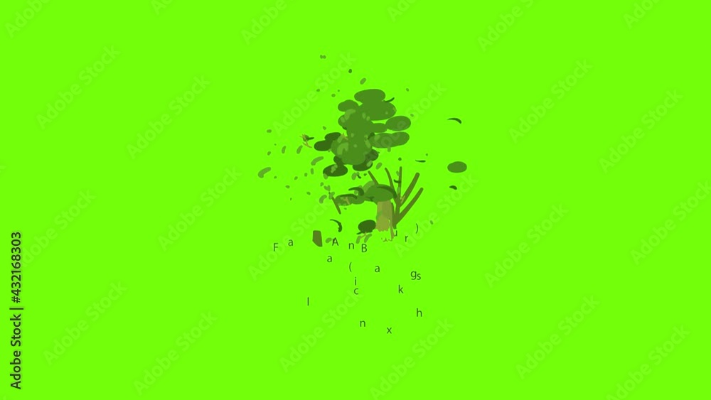 Black ash icon animation cartoon object on green screen background Black ash icon animation cartoon object on green screen background