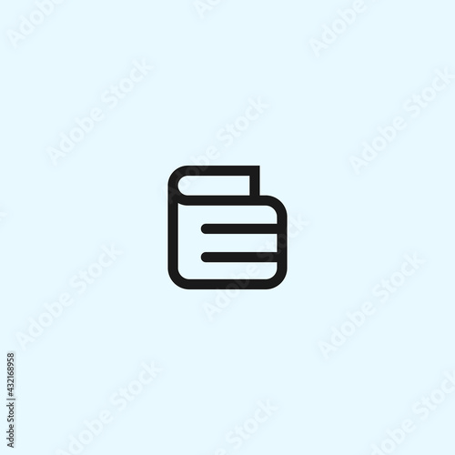 abstract e logo. wallet icon