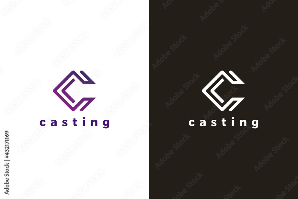 Letter C simple business logo design Letter C simple business logo design