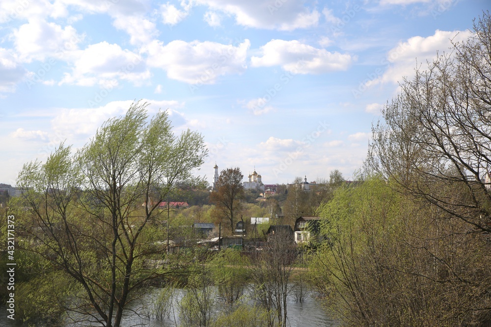 Spring landscape on the outskirts of the city. Spring landscape on the outskirts of the city.