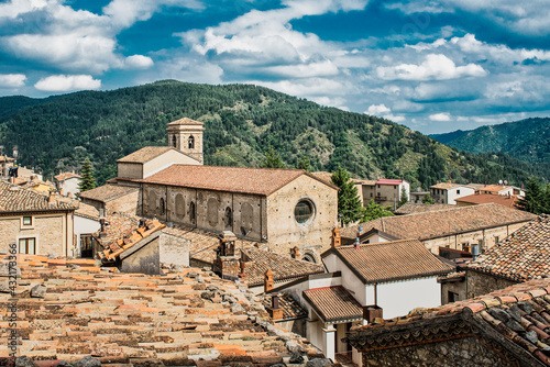 San Giovanni in Fiore, panorama centro storico. Abazia Florense del secolo XII photo