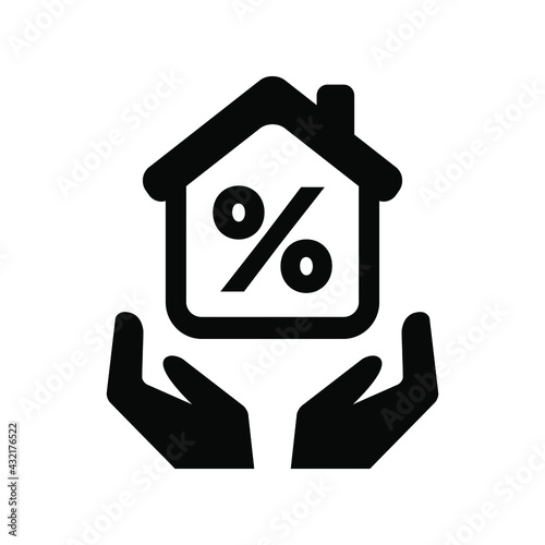 Mortgage loan icon