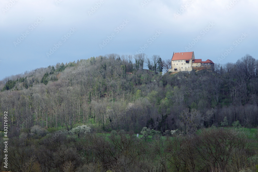 Donzdorf castle on the top of the hill, Germany