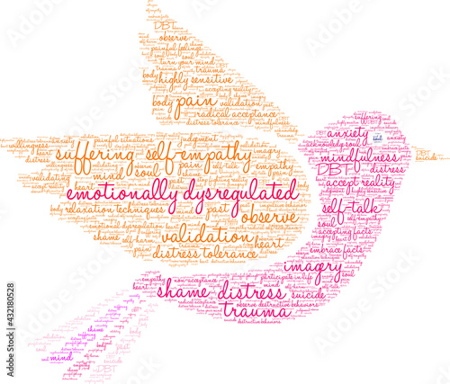 Emotionally Dysregulated Word Cloud