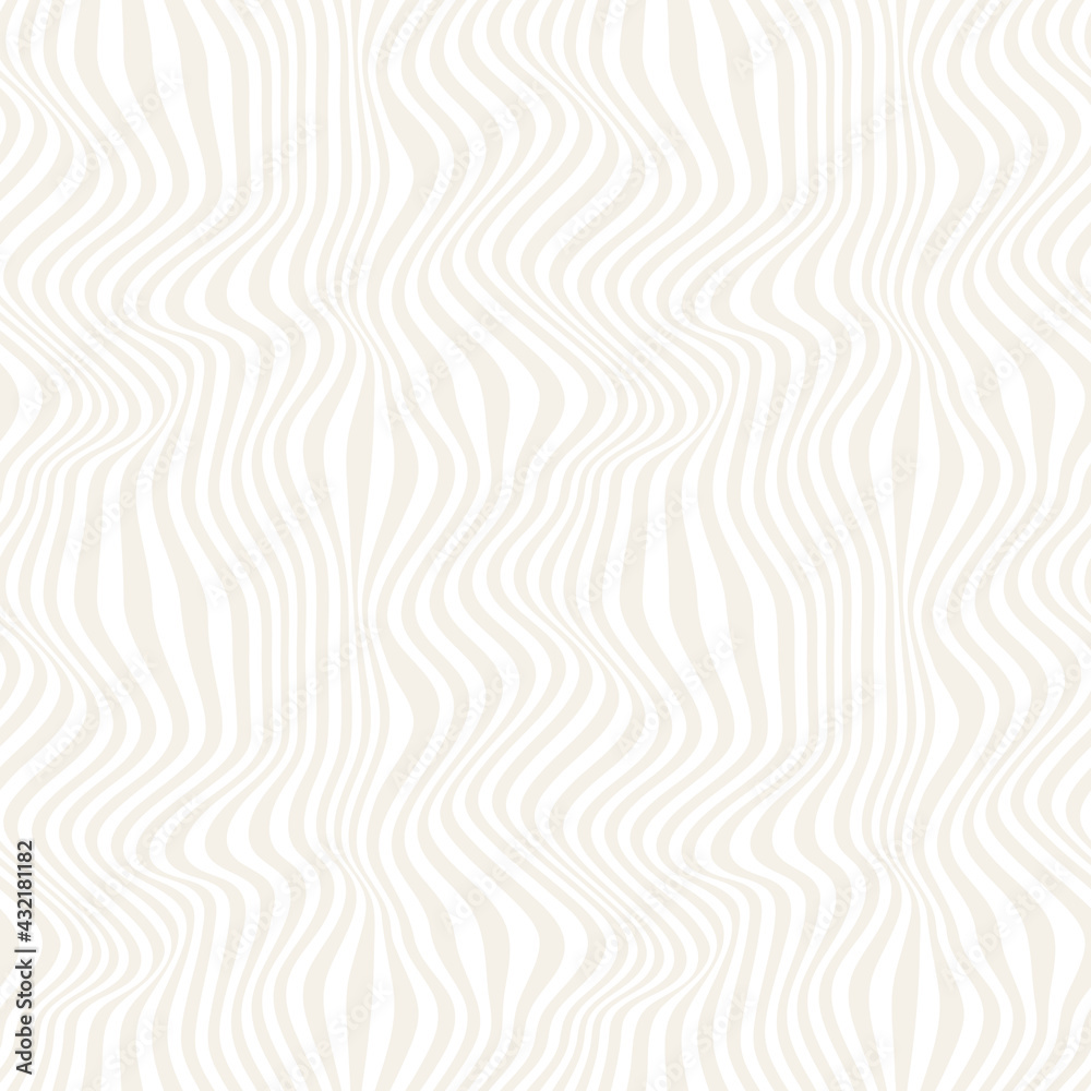 Vector seamless pattern. Abstract striped texture with layered effect. Creative background with beige stripes. Decorative design with wavy stains. Can be used as swatch for illustrator. Vector seamless pattern. Abstract striped texture with layered effect. Creative background with beige stripes. Decorative design with wavy stains. Can be used as swatch for illustrator.