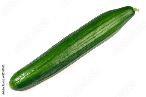 Fresh Cucumber isolated on white Background