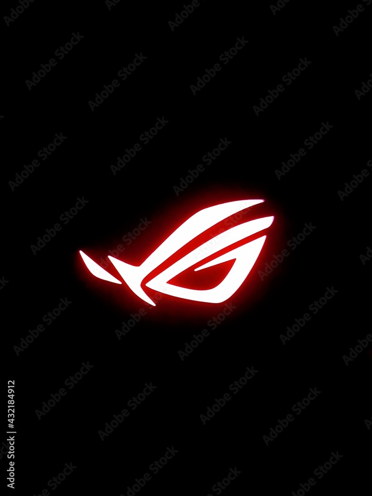 rog abstract red symbol Stock Illustration | Adobe Stock